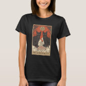 T-shirt Two Of Pentacles Tarot Card Cat (Devant)
