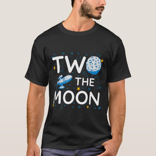 T-shirt Two The Moon 2nd Planets Lover Birthday Space Rock (Devant)