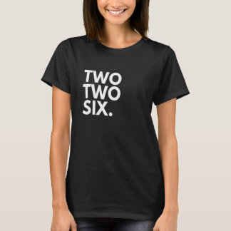 T-shirt TWO TWO SIX Area Code 226 London ON Ontario Canada