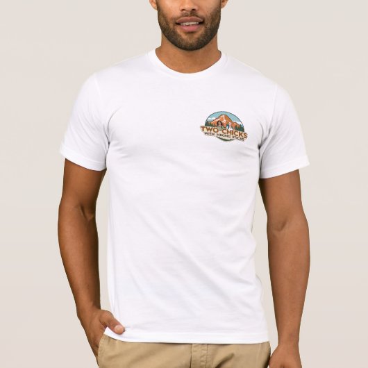 T-Shirt TwoChicks (Deux Bâtons Petit Logo) (Devant)