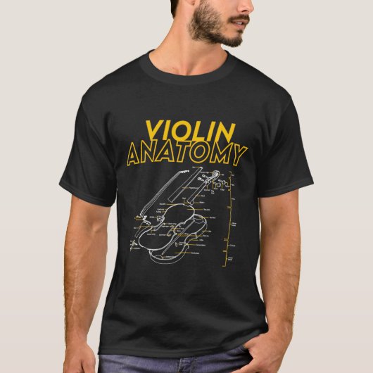 T-shirt Twoset Violin Violin Anatomy Drawing Diagram Limit (Devant)