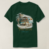 T-shirt Tybee Island GA Tiki Bar Beach Aquarelle Design T (Design devant)