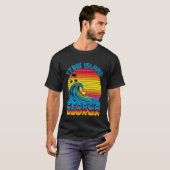 T-shirt Tybee Island Georgia Retro Throwback Surf & Beach  (Devant entier)