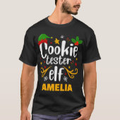 T-shirt Tygraphy Cookie Tester Elf Family Matching T Shirt (Devant)