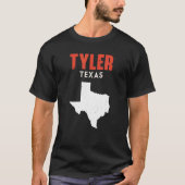 T-shirt Tyler Texas USA State America Travel Texan (Devant)