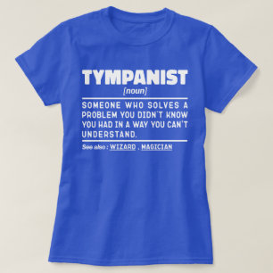 T-shirt Tympanist Noun Timpani Joueur Drôle Tambours Amour