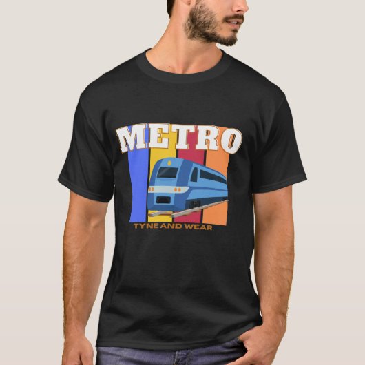 T-shirt Tyne et le métro d'usure Newcastle (Devant)