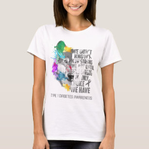T-shirt Type 1 Sensibilisation au diabète Ruban Cadeaux de