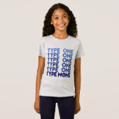 T-Shirt Type Aucun [bleu/gris] (Devant entier)