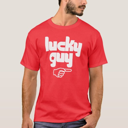 T-shirt Type chanceux (Devant)