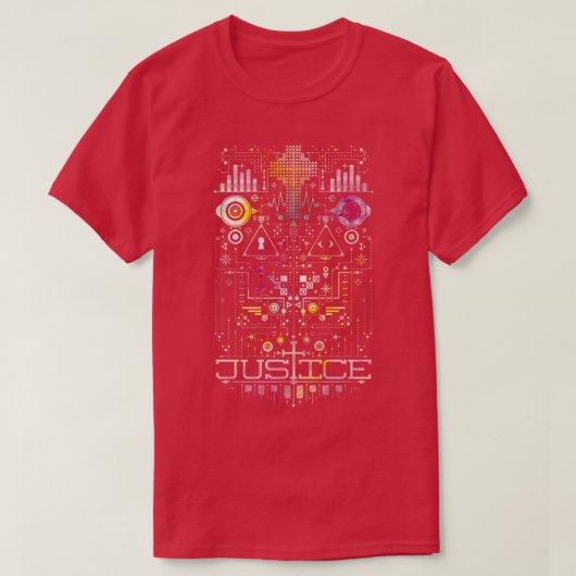 T-shirt Type D hérité de justice (Design devant)