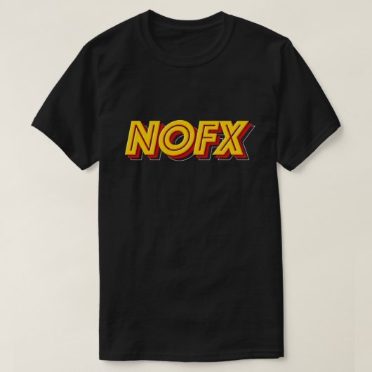 T-SHIRT TYPE DE MARCHANDISE DE NOFX (Design devant)