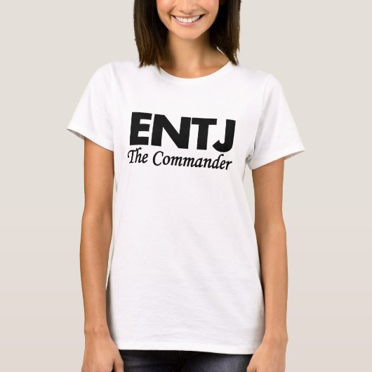 T-shirt Type de personnalité d'ENTJ (Devant)