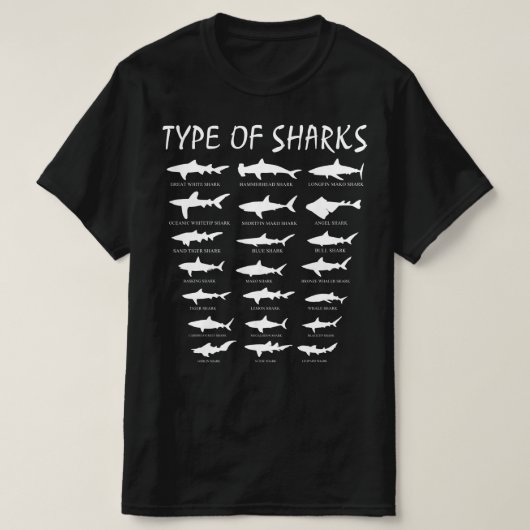 T-shirt type de requins (Design devant)