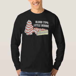 T-shirt Type de sang Little Debbie Christmas Cake Inspiré