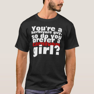 T-shirt Type herbivore, fille de canivore