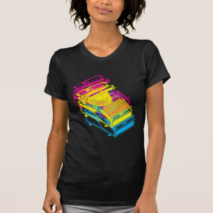 T-shirt Type Machine d'écriture Cmy Brevet Illustration