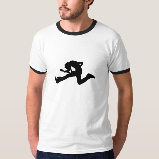 T-shirt Type noir de roche (Devant)