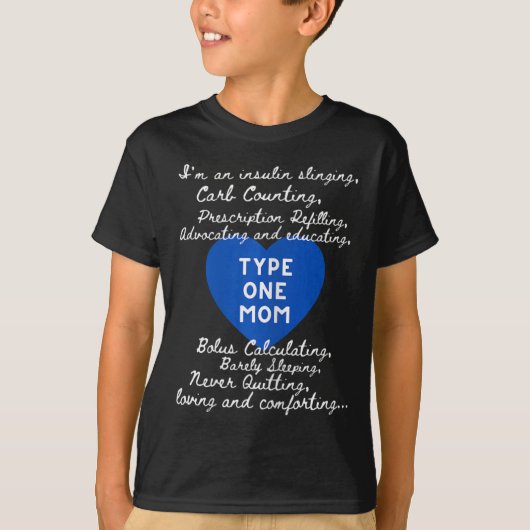 T-shirt Type One Mom Awareness  (Devant)