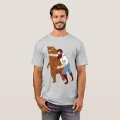 T-shirt Type qui frappe un ours (Devant entier)