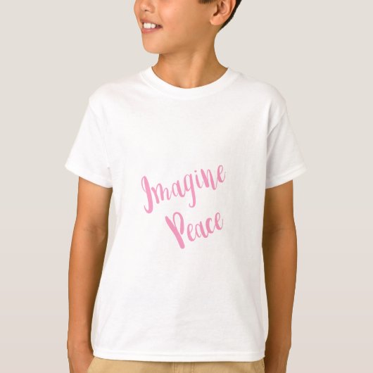 T-shirt Type rose Imagine-Paix (Devant)