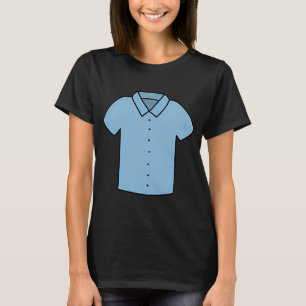 T-shirt Type Tatouage Vecteur Mec Chemise Bleue