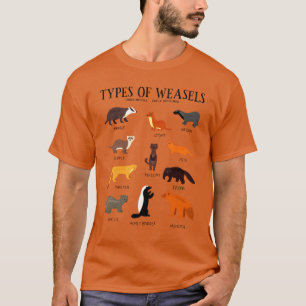 T-shirt Types de belettes pour les garçons amateurs de bel