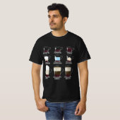 T-shirt Types de café (Devant entier)