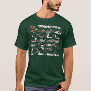 T-shirt Types de canards