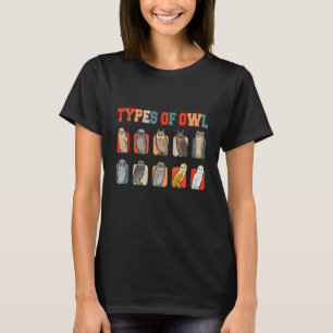 T-shirt Types De Chouette Chouette Costume Chouette Propri