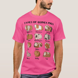 T-shirt Types De Cochons De Guinée Collection Éducative Cu