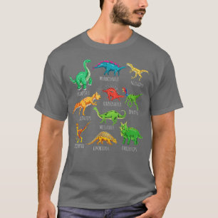 T-shirt Types de dinosaures s Dino Identification 3