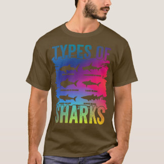 T-shirt Types de requins
