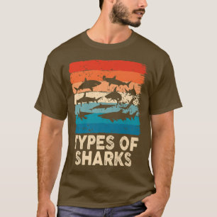 T-shirt Types De Requins