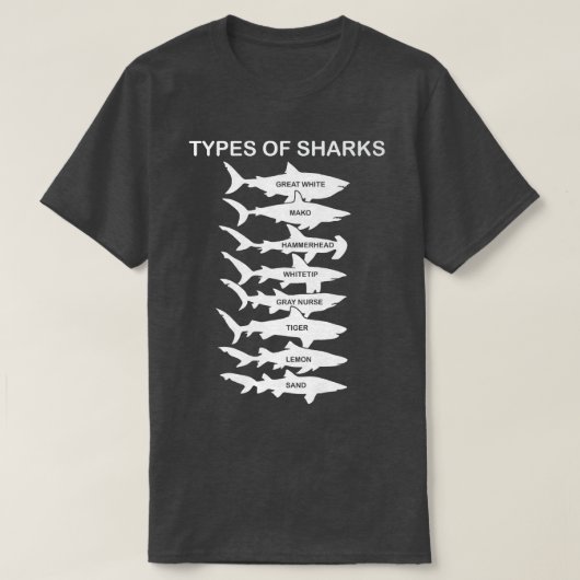 T-shirt Types De Requins (Design devant)