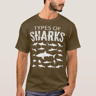 T-shirt Types De Requins