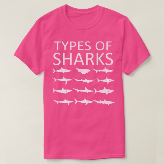 T-shirt Types De Requins (Design devant)