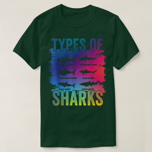 T-shirt Types De Requins (Design devant)