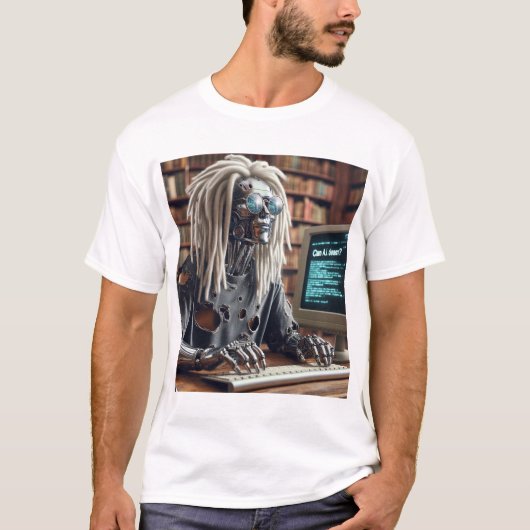 T-shirt Types de robots au clavier (Devant)