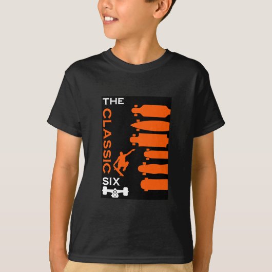 T-shirt Types de skateboard (Devant)