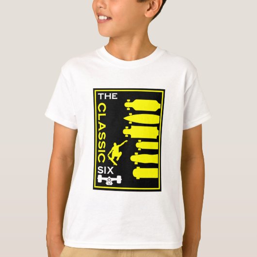 T-shirt Types de skateboard (Devant)