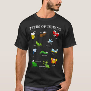 T-shirt Types d'insectes Identification des insectes Scien