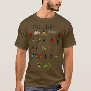 T-shirt Types D'Insectes Type D'Insectes Recherche D'Ident