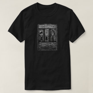 T-shirt Types en xylographie