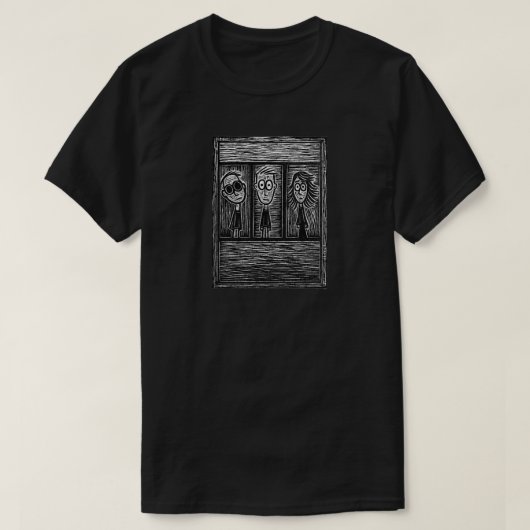 T-shirt Types en xylographie (Design devant)