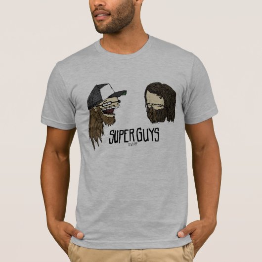 T-shirt Types superbes gris (Devant)
