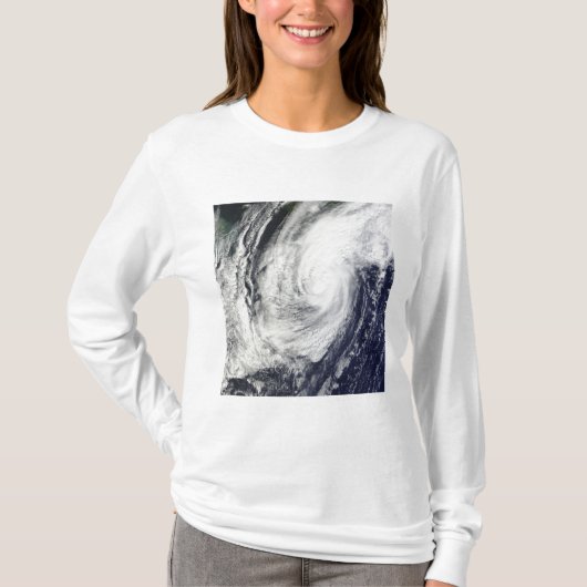 T-shirt Typhon Chaba au-dessus des îles Ryukyu, Japon (Devant)