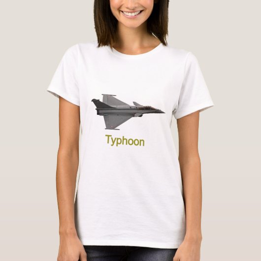 T-shirt Typhoon Fighter Airplane (Devant)