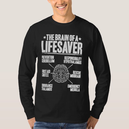 T-shirt Typical Brain Lifesaver (Devant)