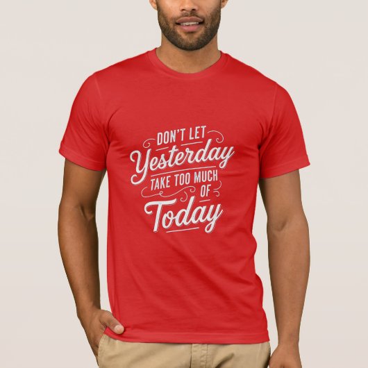 T-shirt Typographic Art With Inspirational Quote (Devant)